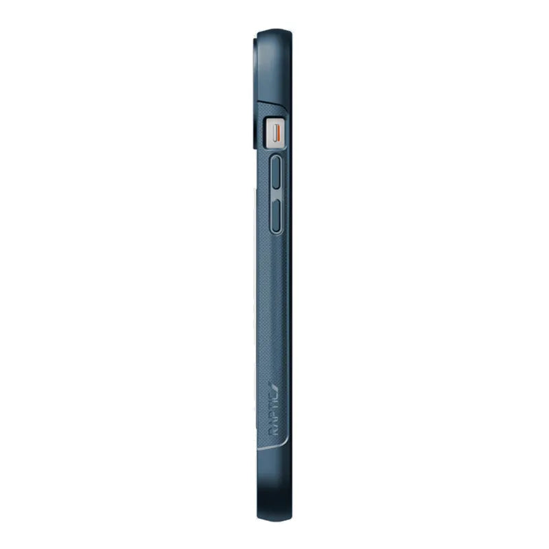 X-Doria Raptic Clutch MagSafe – biologiškai skaidomas dėklas, skirtas „iPhone 14 Plus“ („Drop-Tested 3m“) (jūros mėlyna)