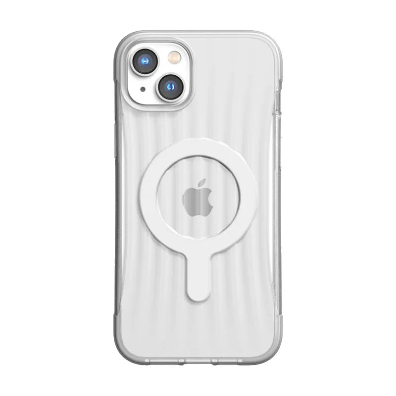 X-Doria Raptic Clutch MagSafe – biologiškai skaidomas dėklas, skirtas "iPhone 14 Plus" (išbandytas iki 3 m kritimas) (skaidrus)