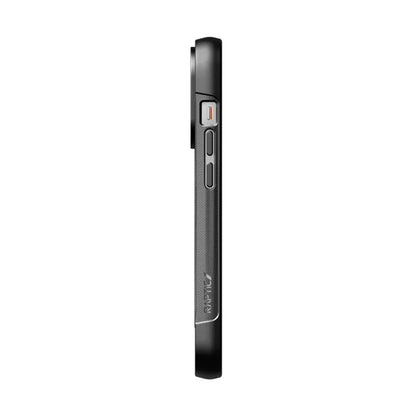X-Doria Raptic Clutch MagSafe - Biologiškai skaidomas dėklas skirtas iPhone 14 Pro (Bandytas kritimas iš 3 m) (Juoda)