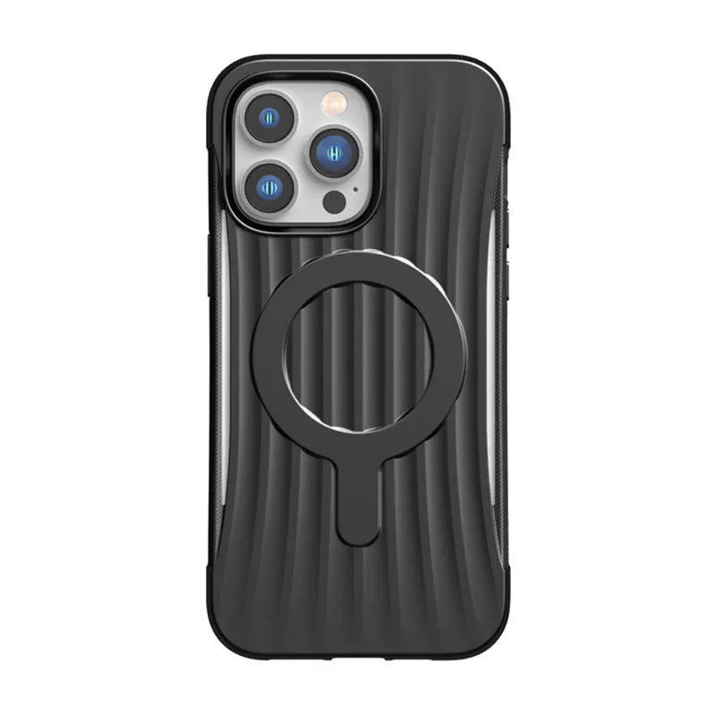 X-Doria Raptic Clutch MagSafe – Biologiškai skaidomas dėklas skirtas iPhone 14 Pro Max (patikrintas nuo kritimo 3m aukščio) (Juoda)