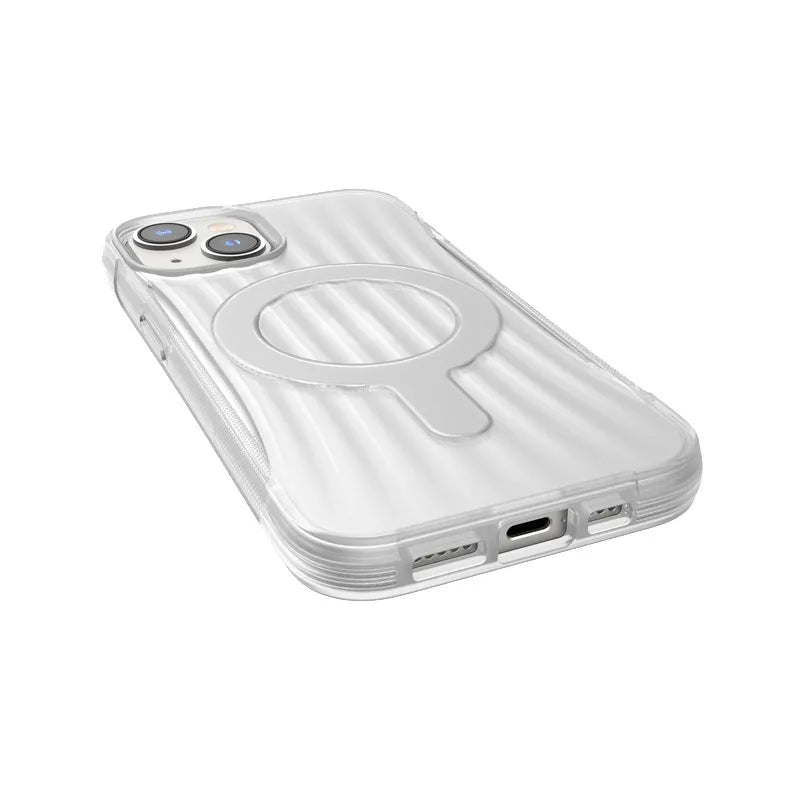 X-Doria Raptic Clutch MagSafe – Biologiškai skaidrus dėklas, skirtas iPhone 14 (išbandytas nuo kritimo iš 3 m aukščio) (skaidrus)