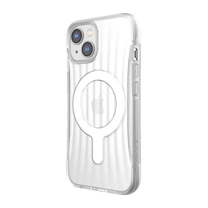 X-Doria Raptic Clutch MagSafe – Biologiškai skaidrus dėklas, skirtas iPhone 14 (išbandytas nuo kritimo iš 3 m aukščio) (skaidrus)