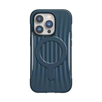X-Doria Raptic Clutch MagSafe – biologiškai skaidrus dėklas, skirtas iPhone 14 Pro (išbandytas kritimas iš 3 m aukščio) (jūros mėlyna)