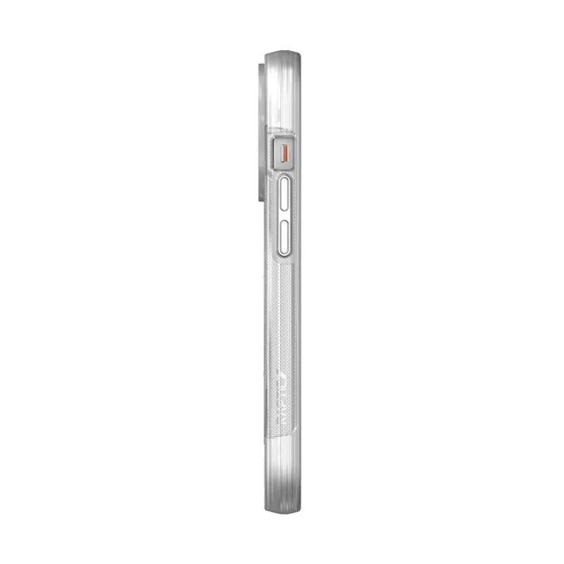 X-Doria Raptic Clutch MagSafe – biologiškai skaidrus dėklas, skirtas iPhone 14 Pro (išbandytas kritimas iš 3 m aukščio) (skaidrus)