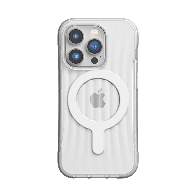 X-Doria Raptic Clutch MagSafe – biologiškai skaidrus dėklas, skirtas iPhone 14 Pro (išbandytas kritimas iš 3 m aukščio) (skaidrus)