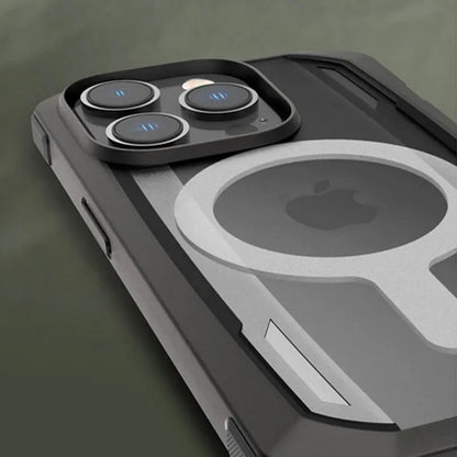 X-Doria Raptic Secure MagSafe – biologiškai skaidomas dėklas, skirtas „iPhone 14 Plus“ („Drop-Tested 4m“) (juodas)