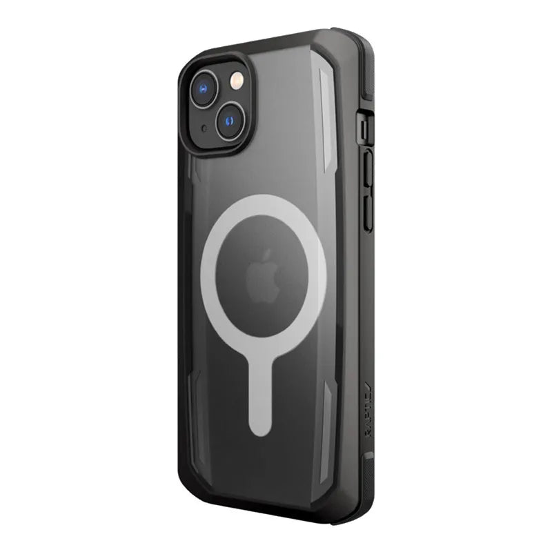 X-Doria Raptic Secure MagSafe – biologiškai skaidomas dėklas, skirtas „iPhone 14 Plus“ („Drop-Tested 4m“) (juodas)