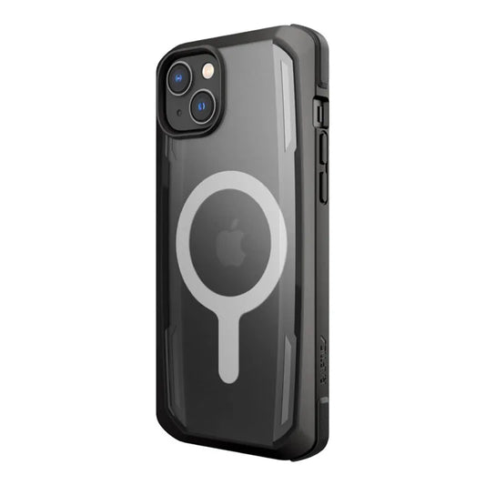 X-Doria Raptic Secure MagSafe – biologiškai skaidomas dėklas, skirtas „iPhone 14 Plus“ („Drop-Tested 4m“) (juodas)