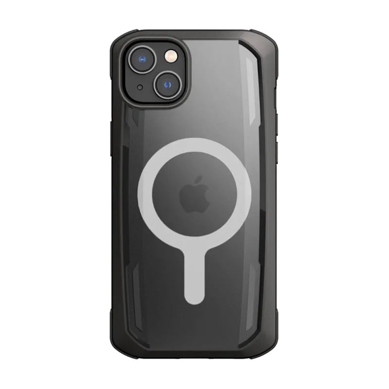 X-Doria Raptic Secure MagSafe – biologiškai skaidomas dėklas, skirtas „iPhone 14 Plus“ („Drop-Tested 4m“) (juodas)