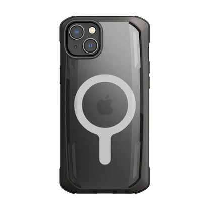 X-Doria Raptic Secure MagSafe – biologiškai skaidomas dėklas, skirtas „iPhone 14 Plus“ („Drop-Tested 4m“) (juodas)