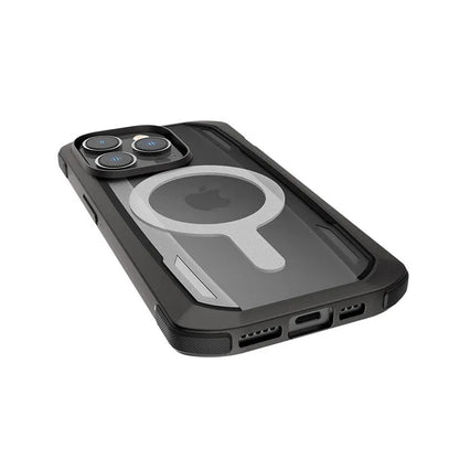 X-Doria Raptic Secure MagSafe – biologiškai skaidus dėklas, skirtas „iPhone 14 Pro Max“ (atsparus kritimui iš 4 m aukščio) (juoda spalva)