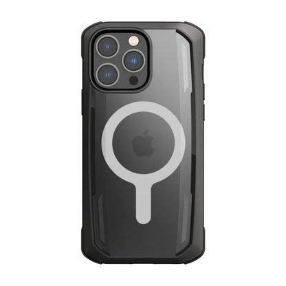X-Doria Raptic Secure MagSafe – biologiškai skaidus dėklas, skirtas „iPhone 14 Pro Max“ (atsparus kritimui iš 4 m aukščio) (juoda spalva)