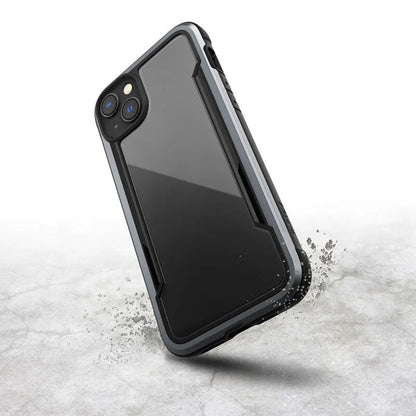 X-Doria Raptic Shield – aliumininis dėklas, skirtas iPhone 14 Plus (išbandytas numetus iš 3 m aukščio) (juodas)