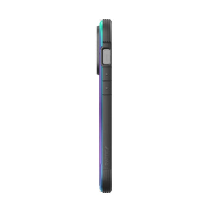 X-Doria Raptic Shield – aliuminio dėklas iPhone 14 Pro (atsparumas kritimui iš 3m) (persiliejančių spalvų)