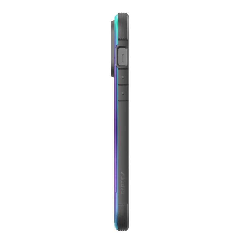 X-Doria Raptic Shield - Aliuminio dėklas iPhone 14 Pro Max (atsparus kritimui iš 3m) (Vaivorykštinis)