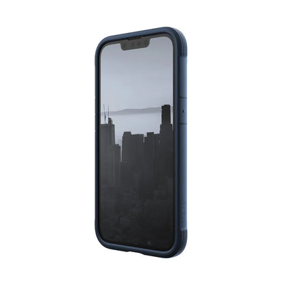 X-Doria Raptic Shield – Aliuminio dėklas, skirtas iPhone 14 (atlaiko kritimą iš 3 m aukščio) (jūros mėlyna)