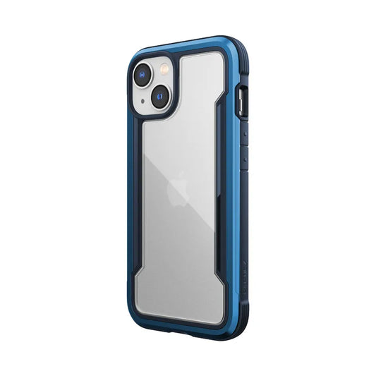 X-Doria Raptic Shield – Aliuminio dėklas, skirtas iPhone 14 (atlaiko kritimą iš 3 m aukščio) (jūros mėlyna)
