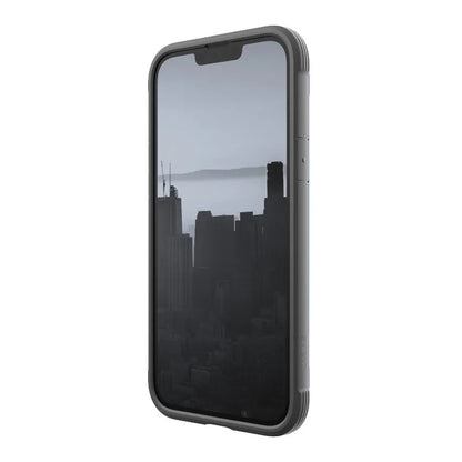 X-Doria Raptic Shield - Aliuminio dėklas, skirtas iPhone 14 Plus (atsparus kritimui iki 3m) (perlamutrinis)