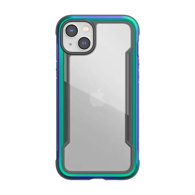X-Doria Raptic Shield - Aliuminio dėklas, skirtas iPhone 14 Plus (atsparus kritimui iki 3m) (perlamutrinis)