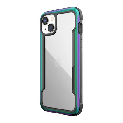 X-Doria Raptic Shield - Aliuminio dėklas, skirtas iPhone 14 Plus (atsparus kritimui iki 3m) (perlamutrinis)