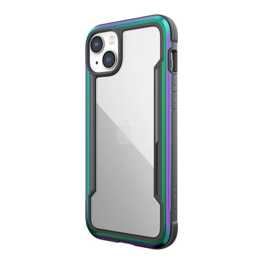 X-Doria Raptic Shield - Aliuminio dėklas, skirtas iPhone 14 Plus (atsparus kritimui iki 3m) (perlamutrinis)
