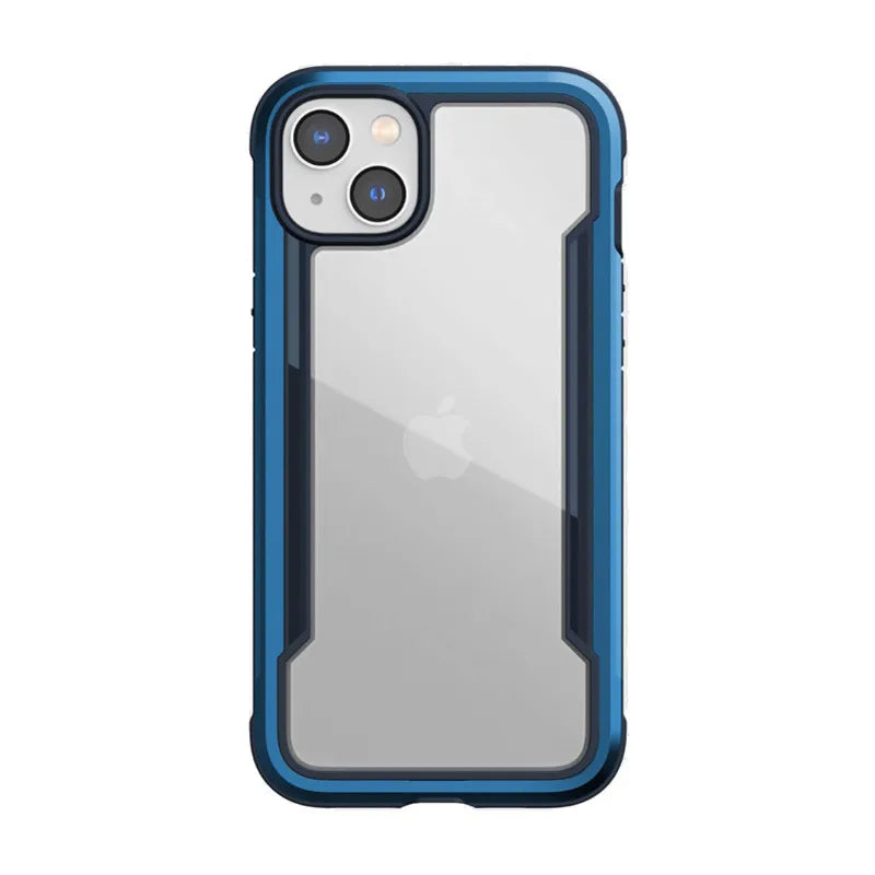 X-Doria Raptic Shield - Aliuminio dėklas skirtas iPhone 14 Plus (Atsparus kritimui iš 3 m) (Jūrų mėlyna)