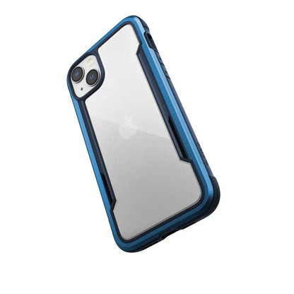 X-Doria Raptic Shield - Aliuminio dėklas skirtas iPhone 14 Plus (Atsparus kritimui iš 3 m) (Jūrų mėlyna)