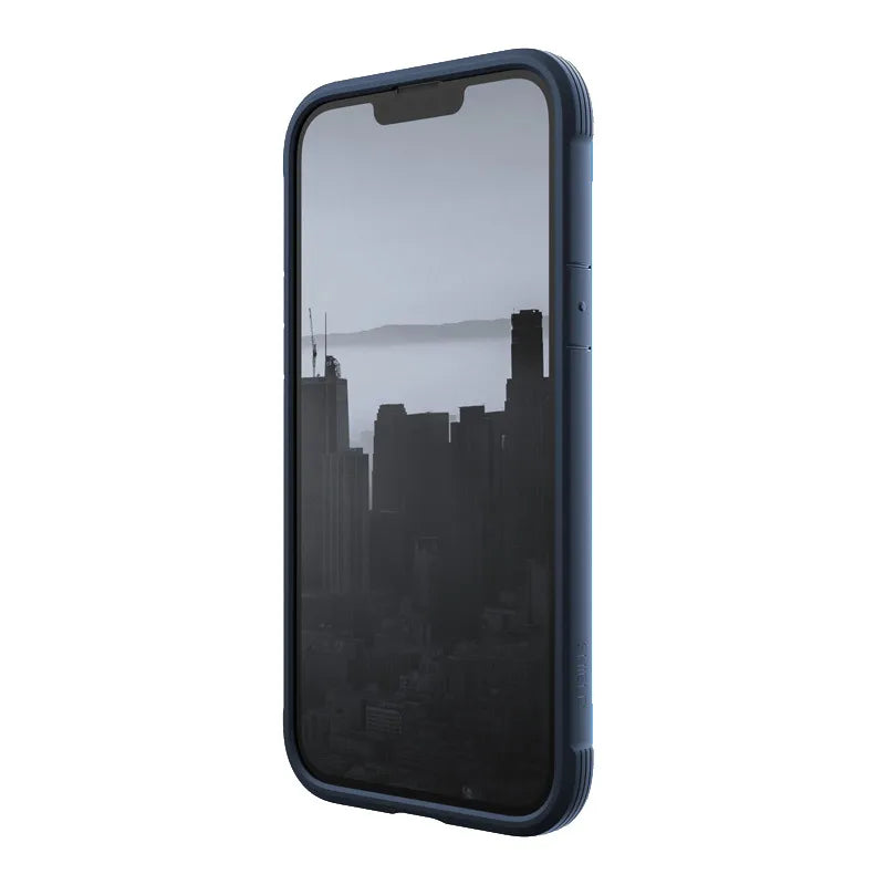 X-Doria Raptic Shield - Aliuminio dėklas skirtas iPhone 14 Plus (Atsparus kritimui iš 3 m) (Jūrų mėlyna)