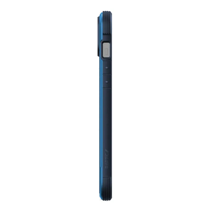 X-Doria Raptic Shield - Aliuminio dėklas skirtas iPhone 14 Plus (Atsparus kritimui iš 3 m) (Jūrų mėlyna)