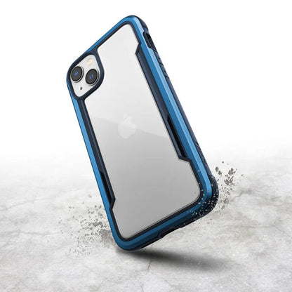 X-Doria Raptic Shield - Aliuminio dėklas skirtas iPhone 14 Plus (Atsparus kritimui iš 3 m) (Jūrų mėlyna)