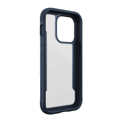 X-Doria Raptic Shield – aliuminio dėklas skirtas iPhone 14 Pro (atsparumas kritimui 3 m) (Marine Blue)