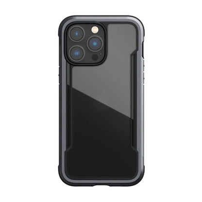 X-Doria Raptic Shield – aliuminio dėklas skirtas iPhone 14 Pro Max (atsparus kritimui iki 3 m) (juoda)