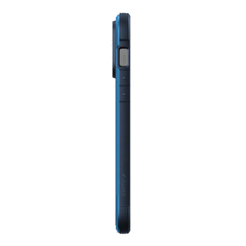X-Doria Raptic Shield - aliuminio dėklas, skirtas iPhone 14 Pro Max (atsparus kritimui iš 3 m) (Marine Blue)