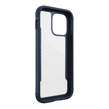 X-Doria Raptic Shield - aliuminio dėklas, skirtas iPhone 14 Pro Max (atsparus kritimui iš 3 m) (Marine Blue)