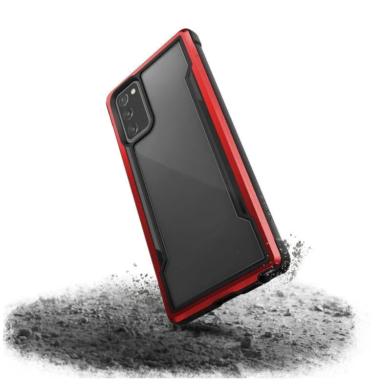X-Doria Raptic Shield - Aliuminio dėklas, skirtas Samsung Galaxy Note 20 (Atsparumas kritimui iki 3m) (Raudona)