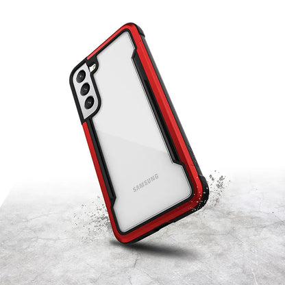X-Doria Raptic Shield Pro – dėklas, skirtas „Samsung Galaxy S22+ 5G“ (su antimikrobine apsauga) (raudonas)
