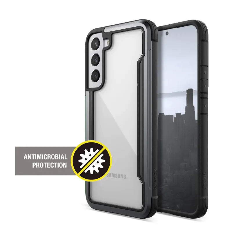 X-Doria Raptic Shield Pro - "Samsung Galaxy S22+ 5G" dėklas (antimikrobinė apsauga) (juodas)
