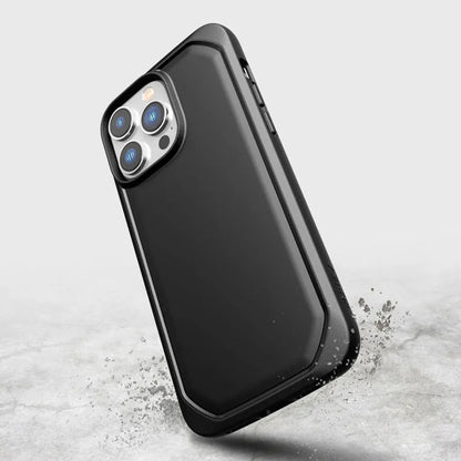 X-Doria Raptic Slim – biologiškai skaidomas dėklas iPhone 14 Pro Max (juodas)