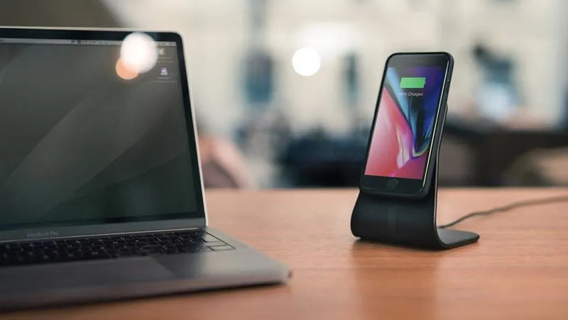 XVIDA greitojo įkrovimo stalas – indukcinis įkroviklis Samsung Quick Charge 2.0 (juodas)