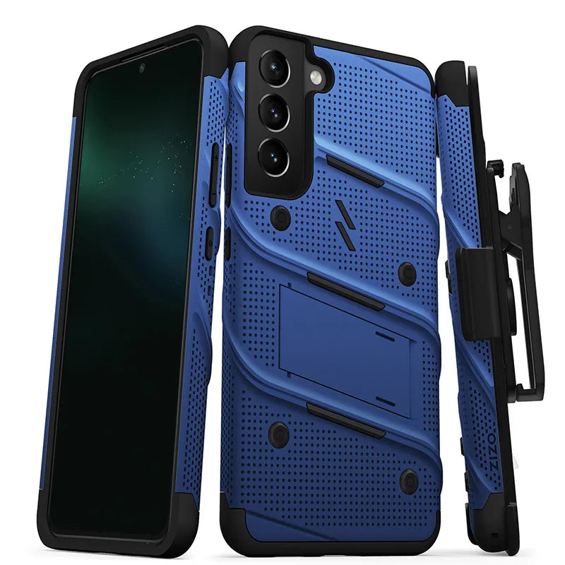 ZIZO BOLT Bundle Samsung Galaxy S22+ dėklas - Mėlyna ir Juoda