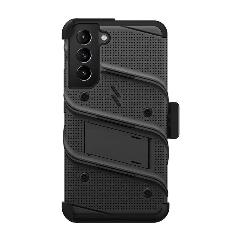 ZIZO BOLT paketas Samsung Galaxy S22+ dėklas – juodas ir juodas