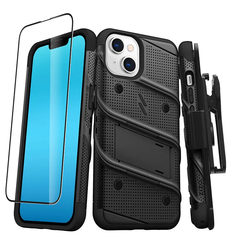 ZIZO BOLT serijos dėklas iPhone 14 (juodas)