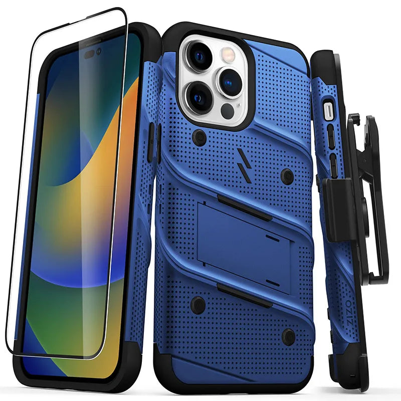 ZIZO BOLT serijos dėklas "iPhone 14 Pro Max" (mėlynas)