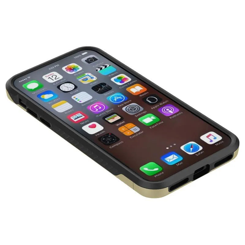 Zizo Star Diamond hibridinis dėklas, skirtas „iPhone X“ (aukso/juodos spalvos)