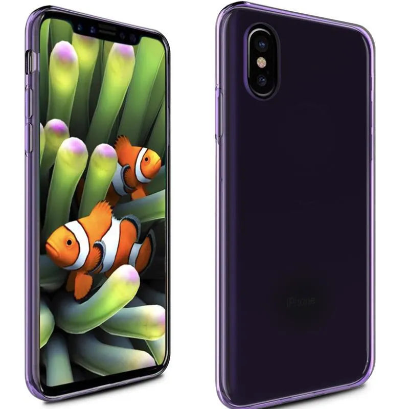 Zizo TPU dėklas, skirtas iPhone X (purpurinis)
